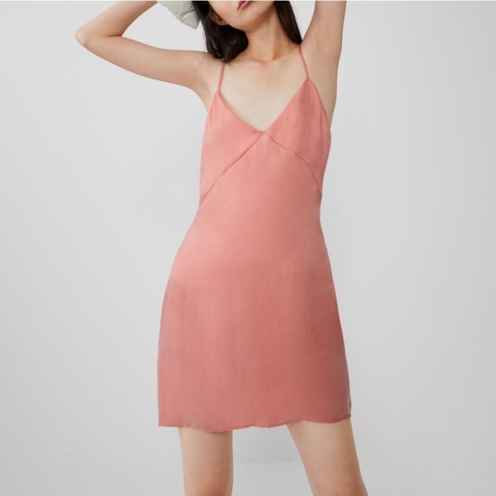 Zara Pink Mini Slip Dress